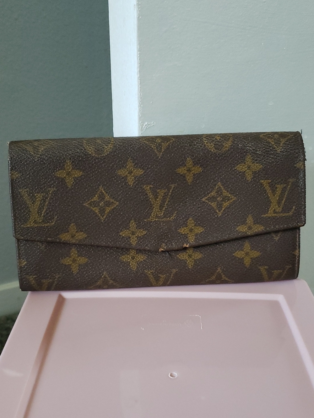 Louis Vuitton Monogram Flap Continental Wallet in Brown